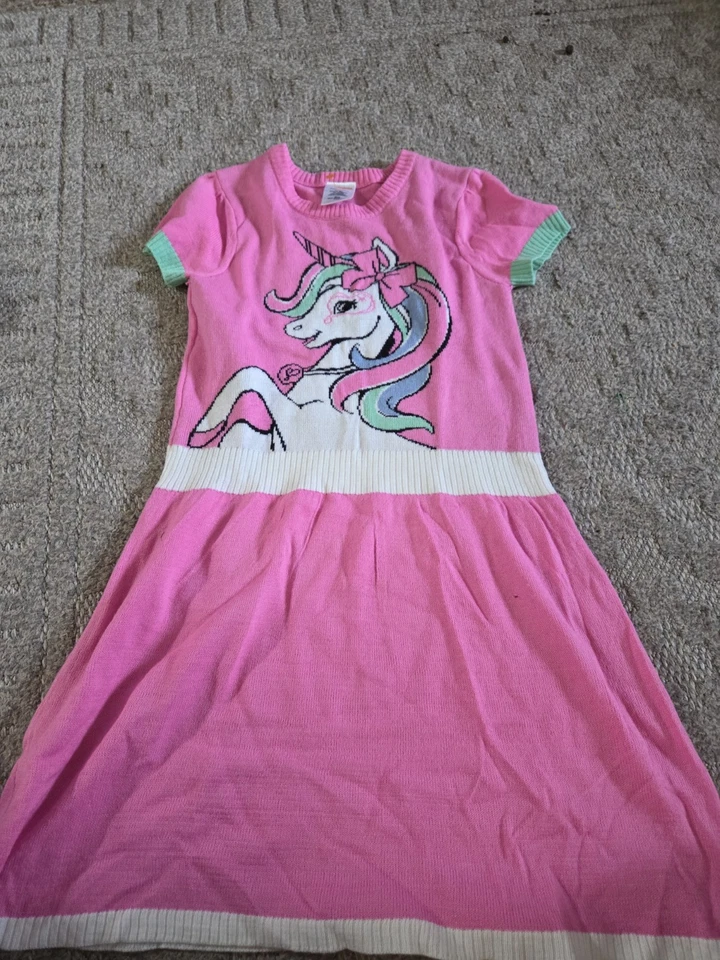 Vestido tejido vintage My Little Pony niñas talla S 7-8 Y2K retro vintage rosa cartón Foto 1 de 2