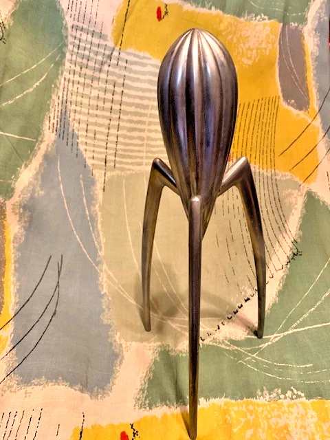 Alessi JUICY SALIF Spremiagrumi 1ª Serie 1988 In Alluminio Fuso, Argento, 1 ... - Immagine 1 di 3