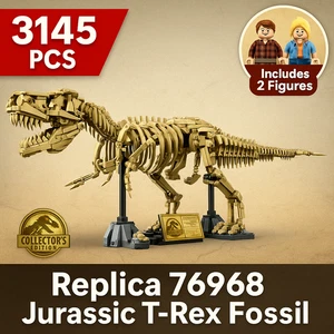 2025 neue große kreative Dinosaurier T-Rex Bausteine Fossilien Tyrannosaurus Rex - Bild 1 von 12