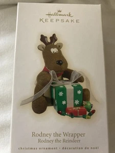 Hallmark Rodney The Wrapper 2009 Weihnachten Andenken Ornamente Rentier - Bild 1 von 9