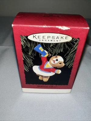 Vintage Hallmark Keepsake Ornament Yuletide Cheer Teddy Bear Cheerleader 1996 - Image 1 of 4
