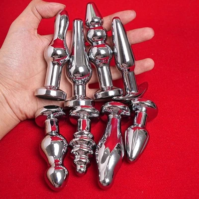 Metal Anal Butt Plug Extremo Mujer Masajeador de Próstata Estimulador Juguetes Sexuales Hombre Gay Foto 1 de 4