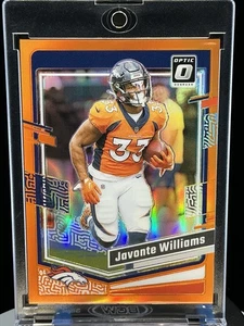 2023 Panini Donruss Optic Javonte Williams Orange Prizm /249 Denver Broncos #54 - Picture 1 of 14