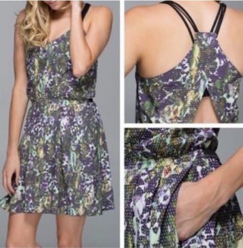 UNDERCOVER Abito estivo Lululemon City 4 sport slip on racerback zip tasche nascoste