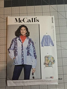 8346 MCCALLS PATTERN JACKET  MISSES SIZES  8 10 12 14 16   UNCUT New - Picture 1 of 2
