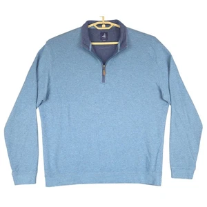 Johnnie-O Quarter Zip Pullover Herren XL Baumwollmischung Langarm Blau - Bild 1 von 7