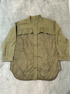 NWT Anthropologie  Moss Green  Quilted Jacket With Liner Sz XL - Image 1 of 4