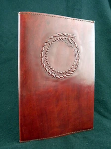 A5 handgefertigtes nachfüllbares Leder Journal Tagebuch - OROBORUS - Auswahl an Papier - Bild 1 von 9