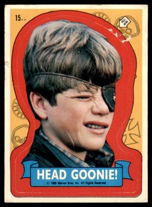 1985 Topps Goonies Sticker Mikey Head Goonie! #15