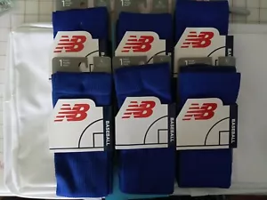 Baseball Sports Socks New Balance - 6 Pair, Large, Blue - New A-15 - Picture 1 of 1