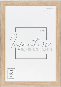 Bilderrahmen Eiche Natur 'N°3' Infantasie Fotorahmen nach Maß modern Holz - Bild 1 von 8