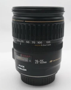 Vtg CANON EF 28-135mm F/3.5-5.6 IS Camera Lens Ultrasonic Japan made - Picture 1 of 8