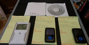 Lot of 3 Creative ZEN MP3 Players Zen V Plus 4GB Parts Only - Picture 1 of 5