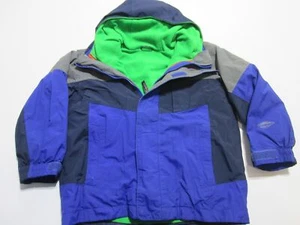 Columbia Unisex Youth Size 4/5 Windbreaker Jacket Navy Waterproof Breathable - Picture 1 of 7