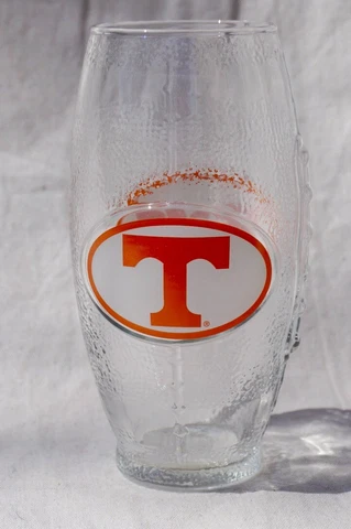 Tennessee Volunteers VOLS Football Shaped Drinking Glass Cover