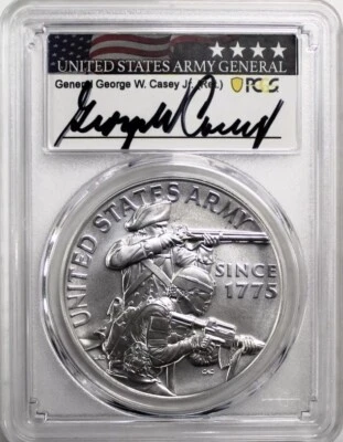 2024 U.S. ARMY Silver Medal PCGS MS70💥FLAWLESS QUALITY💥FDOI - Image 1 of 4