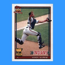 1991 Topps Baseball #165 - Sandy Alomar ASR Cleveland Indians NM-MT