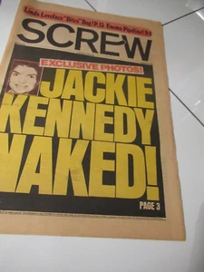 SCREW Zeitung Vintage NYNY 70er Sleaze AL Goldstein OVERSIZED NM- SELTEN NUR 1!! - Bild 1 von 2