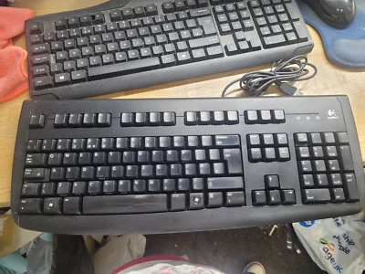 Logitech Deluxe 250 USB - Wired Keyboard Y-UL76 - Black - Image 1 of 2