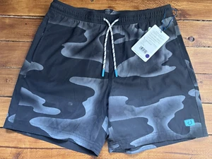 Avid Fishing Shorts Men Small (31x6) All Day Hybrid Black Camo Quick Dry Pockets - Picture 1 of 9