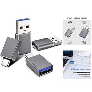 USB C Adapter 4 Stück, USB auf USB C 3.2 Adapter 2 Pack & USB C auf USB Adapt... - Bild 1 von 2