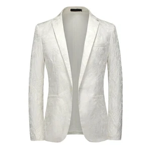 Para hombres Esmoquin Vestido Chaqueta Traje Blazer Inteligente Cena Fiesta Baile de graduación Abrigo Prendas para el torso - Imagen 1 de 12