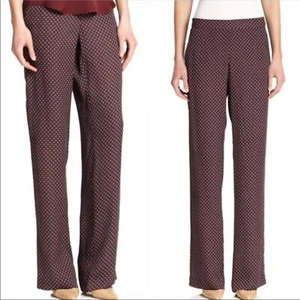 THEORY MITRANA PRINT SILK PANTS WOMENS SIZE 00 - Picture 1 of 4