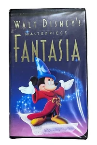 ⚡⚡⚡Walt Disney's Masterpiece Fantasia (VHS, 1991) Black Clamshell Case 1132 ⚡⚡⚡ - Picture 1 of 7