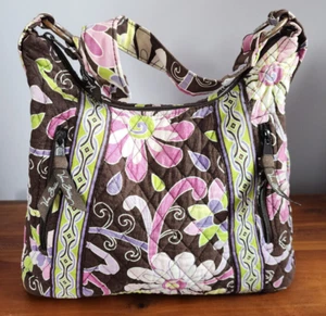 VERA BRADLEY LISA B Hobo Bag ~ Purple Punch ~ Nice Pre-owned Condition. - Picture 1 of 5