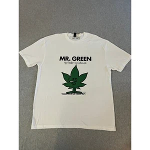 Camiseta Mr. Green Cannabis Weed Hot Topic Gildan Para Hombre 2XL Gráfica Blanca - Imagen 1 de 10