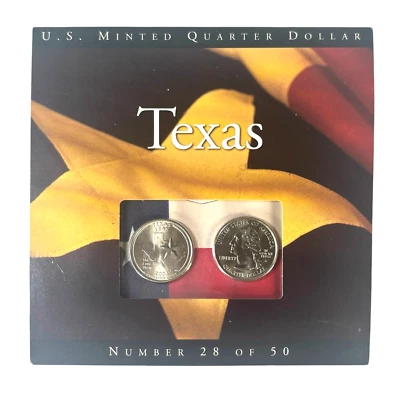 State Quarters of America - TEXAS #28 of 50 - US Minted Quarter Dollar Coin Set - Image 1 of 4