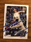 2021 Topps Milwaukee Brewers Patrick Weigel Autographed Baseball Card #US31