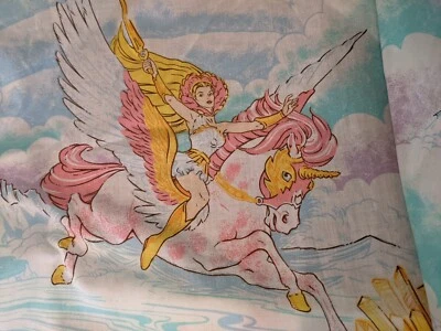 Sábana bajera plana y ajustada She-Ra Princess of Power 1985 vintage 1 funda de almohada Foto 1 de 4