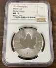 2018 $5 CANADA Silver Maple Leaf Incuse Design - NGC MS70