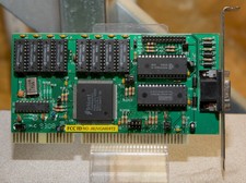 Vintage Trident TVGA8900CL ISA VGA graphics video card tested