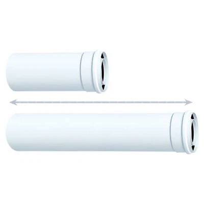 Bertrams Las Rohrelement Intérieur Réglable 300 - 500 MM Dn 80/125 - Bild 1 von 2