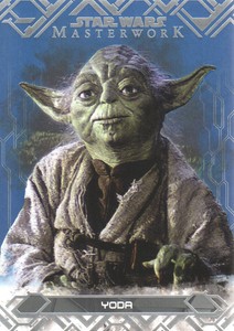 2017 Topps Star Wars Masterwork Blue Parallel Card #49 Yoda