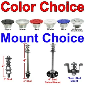 Quick Latch Hood Pin Push Button Latches Pro Series Hood Latch Bumper Fender - Picture 1 of 46