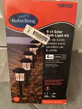 Harbor Breeze 6-Pack 10-Lumen 0.075-Watt Black Solar Led Outdoor Path Light New