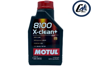1L. OLIO MOTORE MOTUL 8100 X-CLEAN+ 5W30 100% SINTETICO ACEA C3 BMW LL-04 API - Imagen 1 de 5