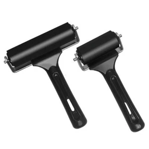 Gummiwalze 2 Stück Andrückwalze 6 & 10 cm Linoldruck Set für Druckgrafiken Ta... - Bild 1 von 8