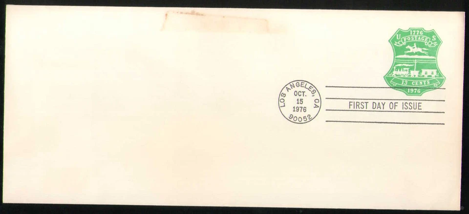 US. U582. 13c. Centennial Envelope. #10 Plain Blank FDC. MNH. 1976 - Image 1 of 1
