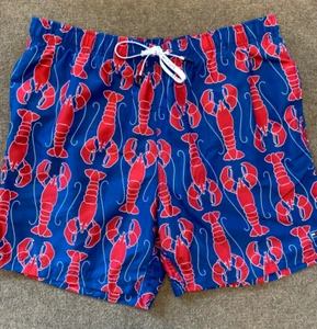 Tommy Hilfiger Swim Trunks Mens 2XL Lobster Graphic Mesh Lind Surf Beach Shorts - Picture 1 of 8