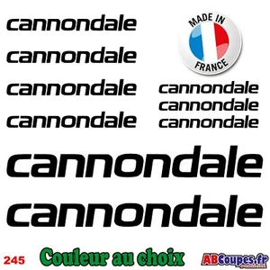 9 Stickers Cannondale - Autocollants Adhésifs Cadre Velo Bike VTT Montain - 245 - Imagen 1 de 2