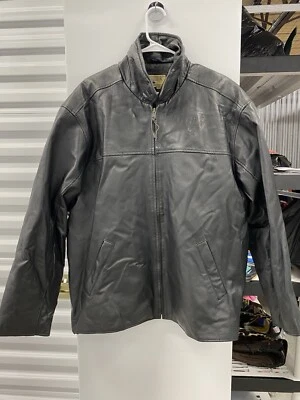 Chaqueta de bombardero de cuero Maverick vintage chaquetas de cuero para moto SA Spurs XL Foto 1 de 4