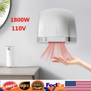 Commercial Hand Dryer 1800W High Speed Hot ColdAir Automatic Electric Hand Dryer - Picture 1 of 17
