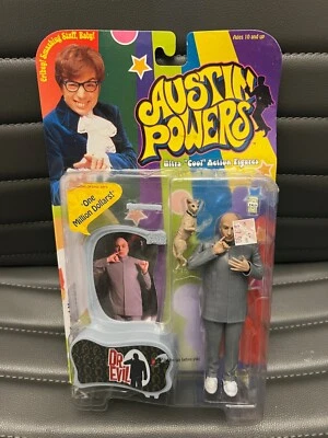 Austin Powers Dr. Figura de acción Evil Mr Bigglesworth McFarlane Toys 1999 de colección Foto 1 de 2