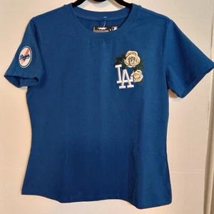 Los Angeles Dodgers Pro Standard Roses Shirt Kids Medium - Picture 1 of 6