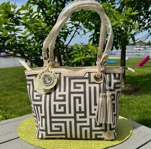 Spartina 449 Insel Tragetasche ""Muster ""De Renne"" Neu mit Etikett - Bild 1 von 9
