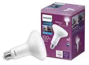 Philips 100 Watt Replacement Dimmable LED BR30 Flood Indoor Daylight 1400 Lumens - Picture 1 of 3